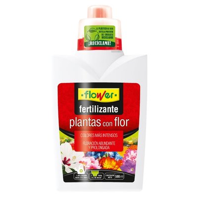Fertilizante líquido plantas con flor