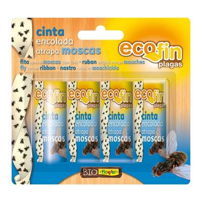 Cinta encolada moscas